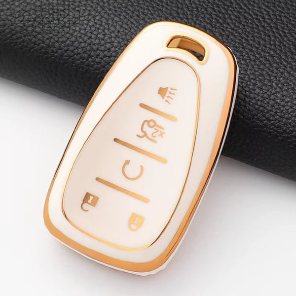 Case for Chevrolet Chevy, Camaro, Cruze, Malibu, Sonic, Volt, Tracker, Spark, Bolt y Trax (5 Buttons)