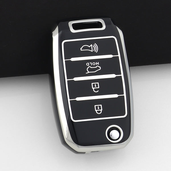 Case for KIA Rio, Carens, Ceed, Sorento, Sportage, Soul, Picanto, Optima, Forte, Stinger, Cerato (4 Buttons)