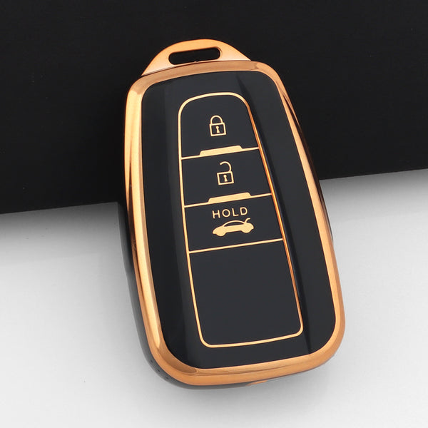 Case for Toyota Corolla, Prius, Camry, CHR, C-HR, RAV4, Altis, Land Cruiser y Prado (3 Buttons)