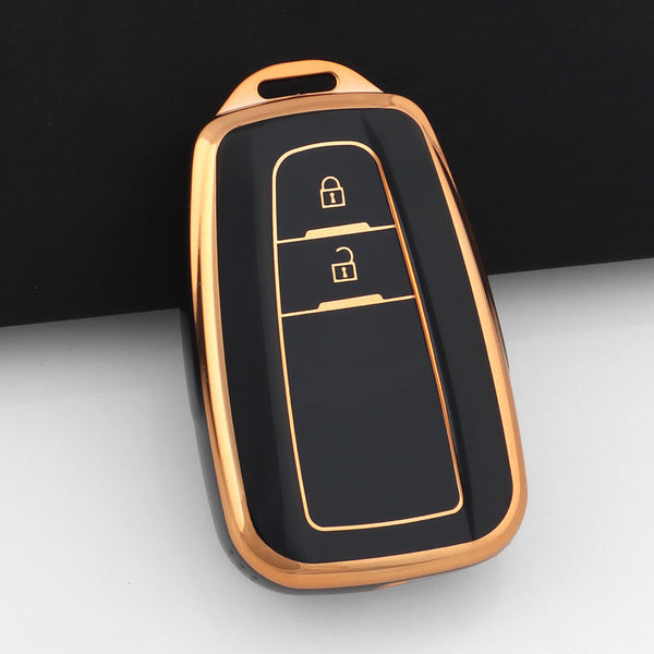 Case for Toyota Corolla, Prius, Camry, CHR, C-HR, RAV4, Altis, Land Cruiser, Prado (2 Buttons)